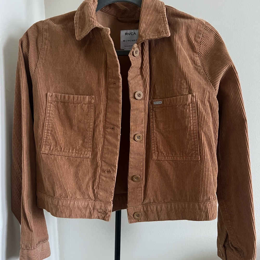Rvca corduroy crop jacket / shacket